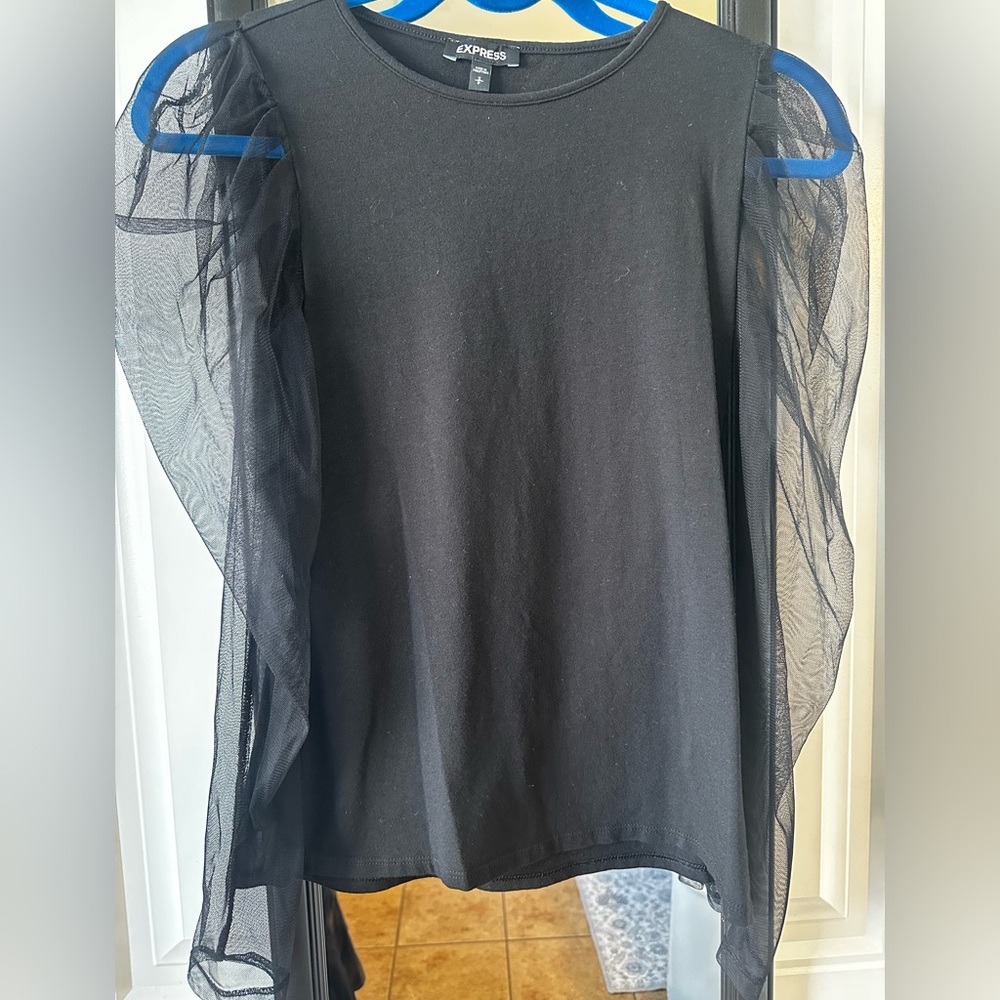 Express Sheet Puff Sleeve Top
